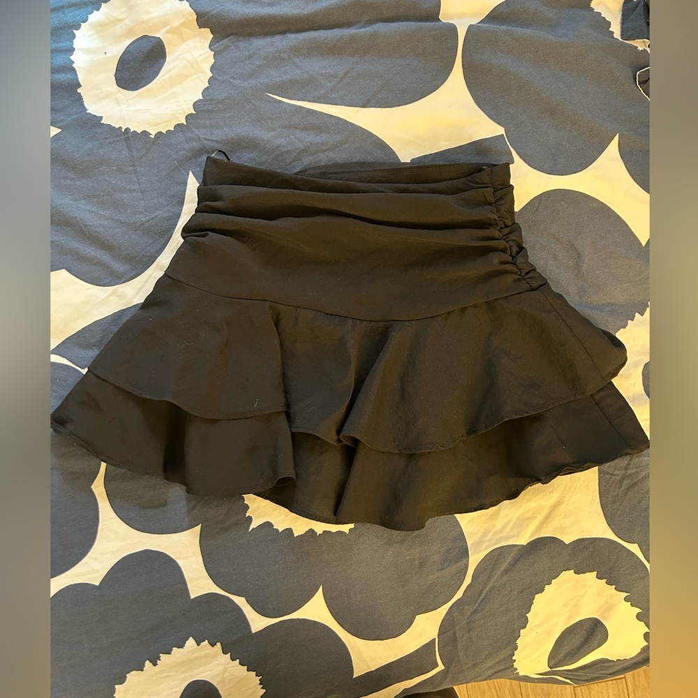 Zara Black Mini Skort